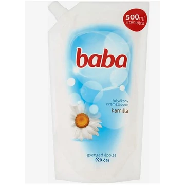 Baba Folyékony Krémszappan Utántöltő Kamilla Kivonattal 500 ml