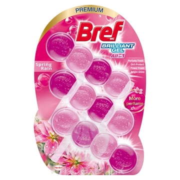Bref Brilliant gél 3x42g Spring Rain WC illatosító