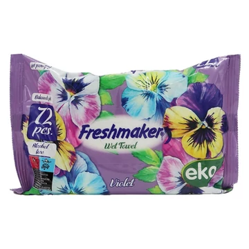 Freshmaker Violet törlőkendő, 72db
