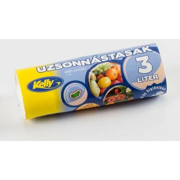 Kelly uzsonnás tasak 3 l rollnis - 100db/rollni
