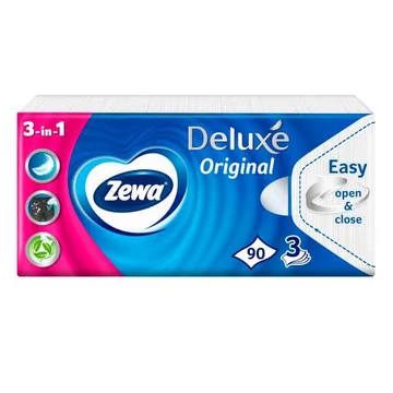 Zewa Deluxe Papírzsebkendő 90db