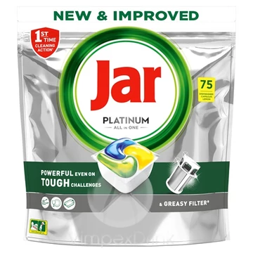 Jar mosogatógép tabletta Platinum Lemon 75db