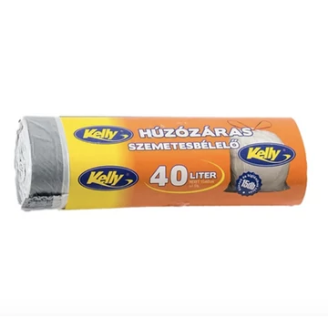 Kelly 40L Húzózáras szemetes 15db-os