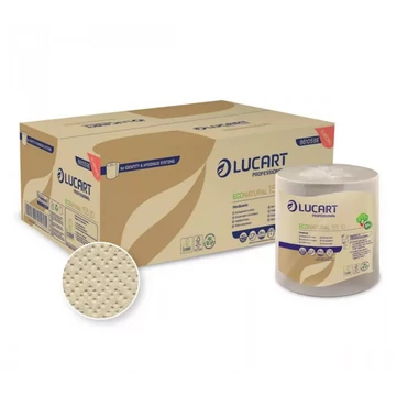Lucart ECO Natural kéztörlő, 2 réteg, 155m/tekercs, 6 tekercs/karton