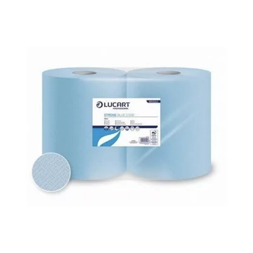 Lucart Strong Blue 3.500 ipari törlőkendő, 3 rétegű, 500 lap, 2 tekercs/zsugor