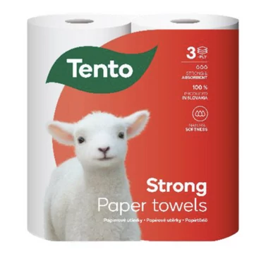 Tento háztartási törlő Kitchen Strong 3 rétegű/2 tekercs