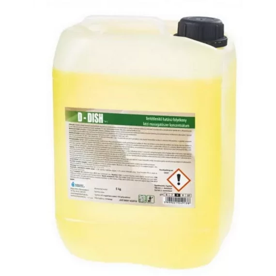 D-Dish fertőtlenítő hatású kétfázisú kézi mosogatószer 5 liter