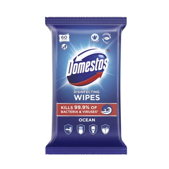Domestos Ocean higiénikus törlőkendő 60 db