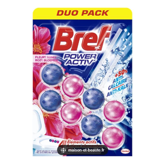 Bref Color Aktiv Fleurs Roses WC frissítő 2 x 50 g Bref Color 