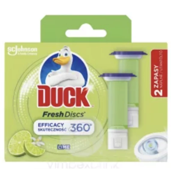 Duck Fresh Discs WC-öblítő korong Lime utántöltő (2 x 36 ml), 72 ml