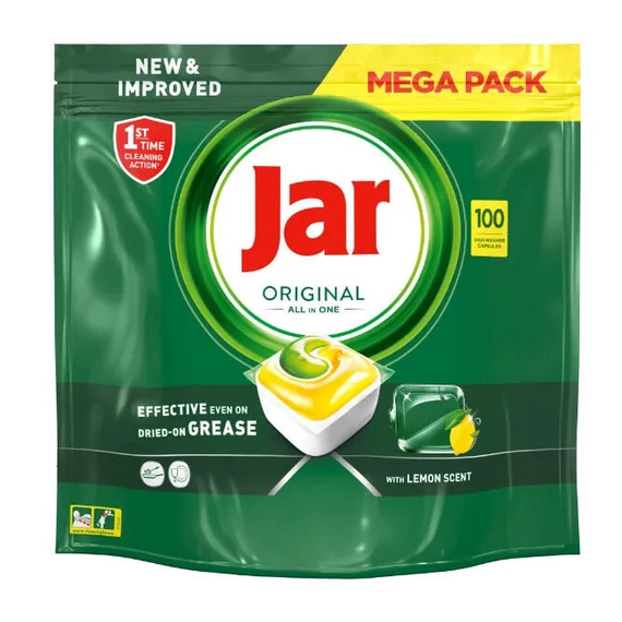 Jar Original Lemon All In One Mosogatókapszula, 100 db