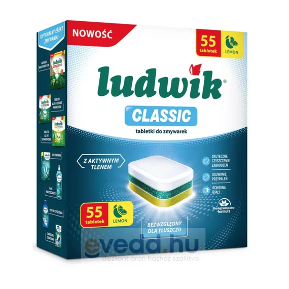 Ludwik Mosogatógép tabletta 55db Classic