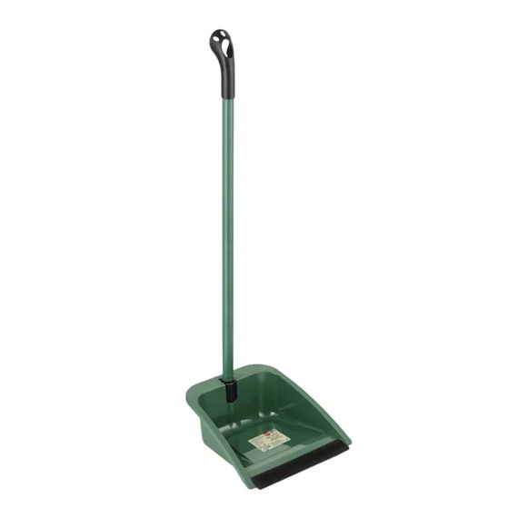 Fass Natural Green nyeles szemeteslapát gumi éllel zöld