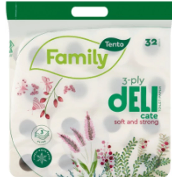 Tento Toalettpapír 3 rétegű Deli white 32db