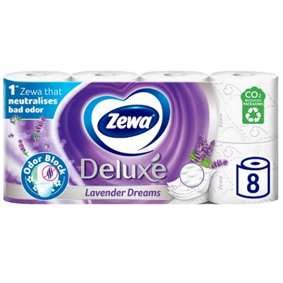 Zewa Deluxe Lavender Dreams 3 rétegű Toalettpapír 8 tekercs