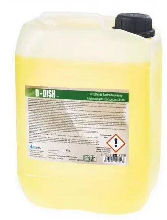D-Dish fertőtlenítő hatású kétfázisú kézi mosogatószer 5 liter