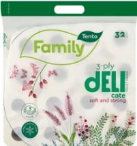 Tento Toalettpapír 3 rétegű Deli white 32db
