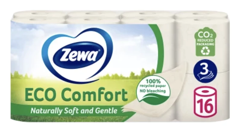 Zewa Deluxe ECO Comfort 3 rétegű Toalettpapír 16 tekercs